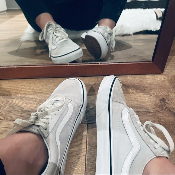 Light Blue Suede Vans Size 6 - Picture 2 of 4